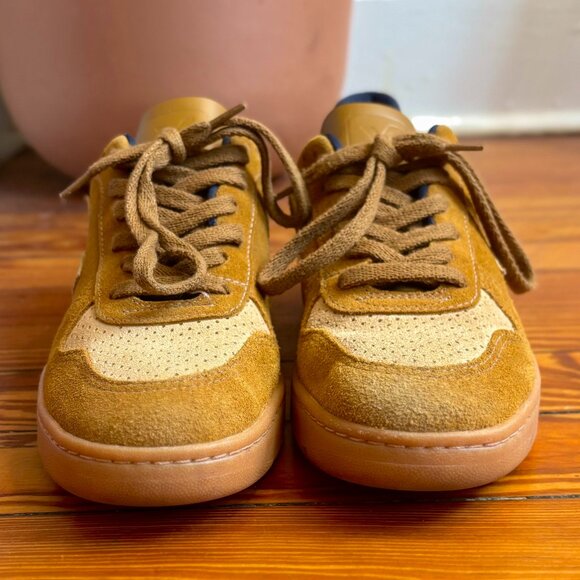 Veja V-10 Suede Sneakers in Camel Desert, Size W8/M6 - Picture 6 of 11
